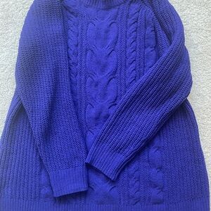 J. Jill Purple Chenille Sweater